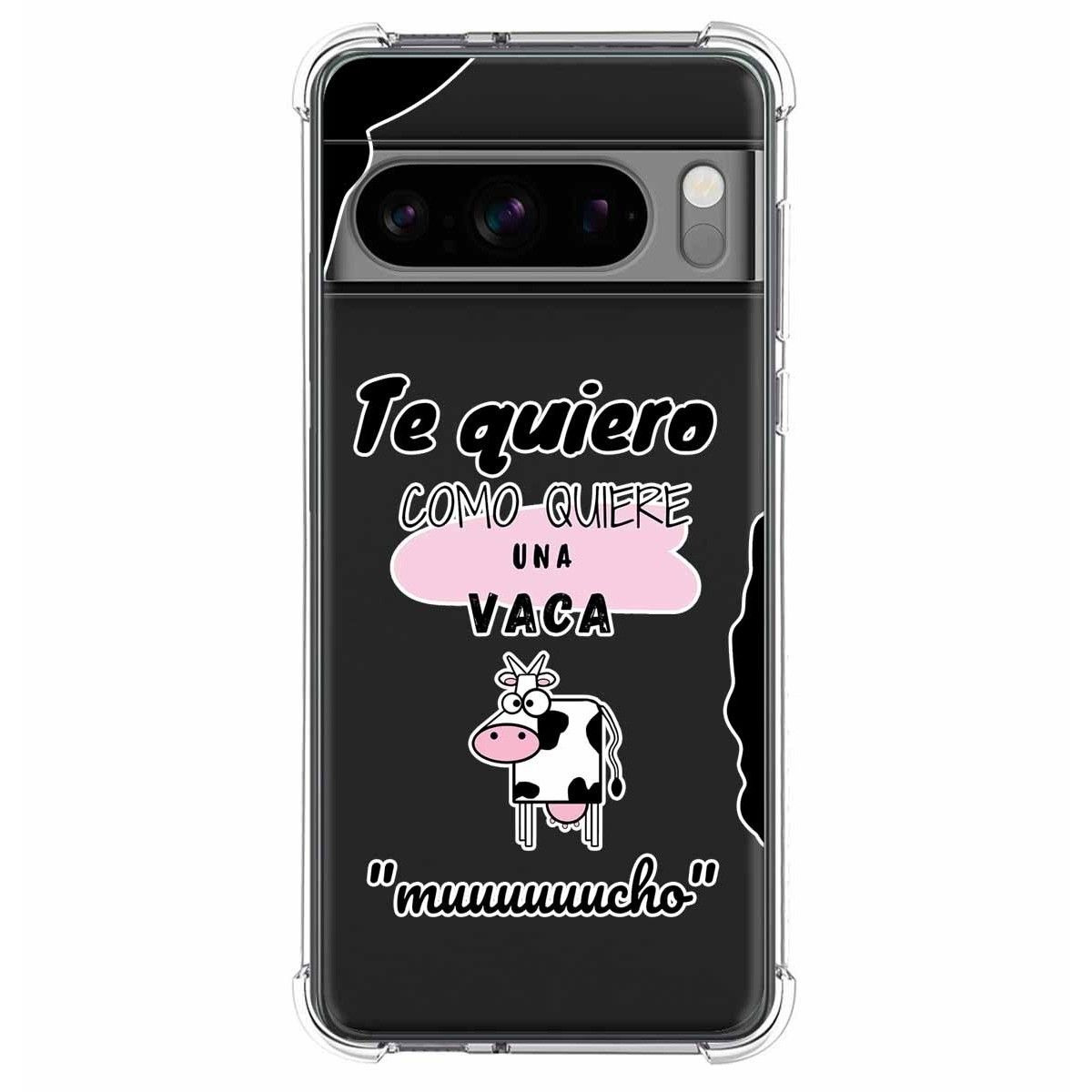 Funda Silicona Antigolpes para Google Pixel 8 Pro 5G diseño Vaca Dibujos