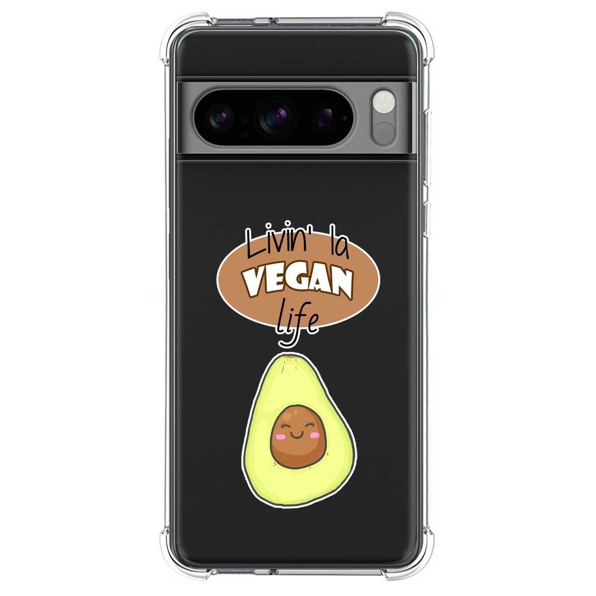 Funda Silicona Antigolpes para Google Pixel 8 Pro 5G diseño Vegan Life Dibujos