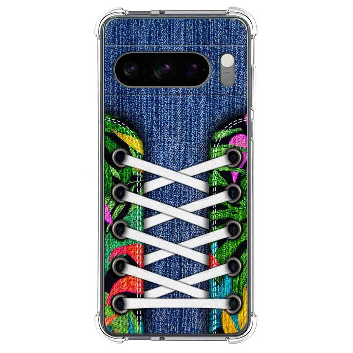 Funda Silicona Antigolpes para Google Pixel 8 Pro 5G diseño Zapatillas 13 Dibujos