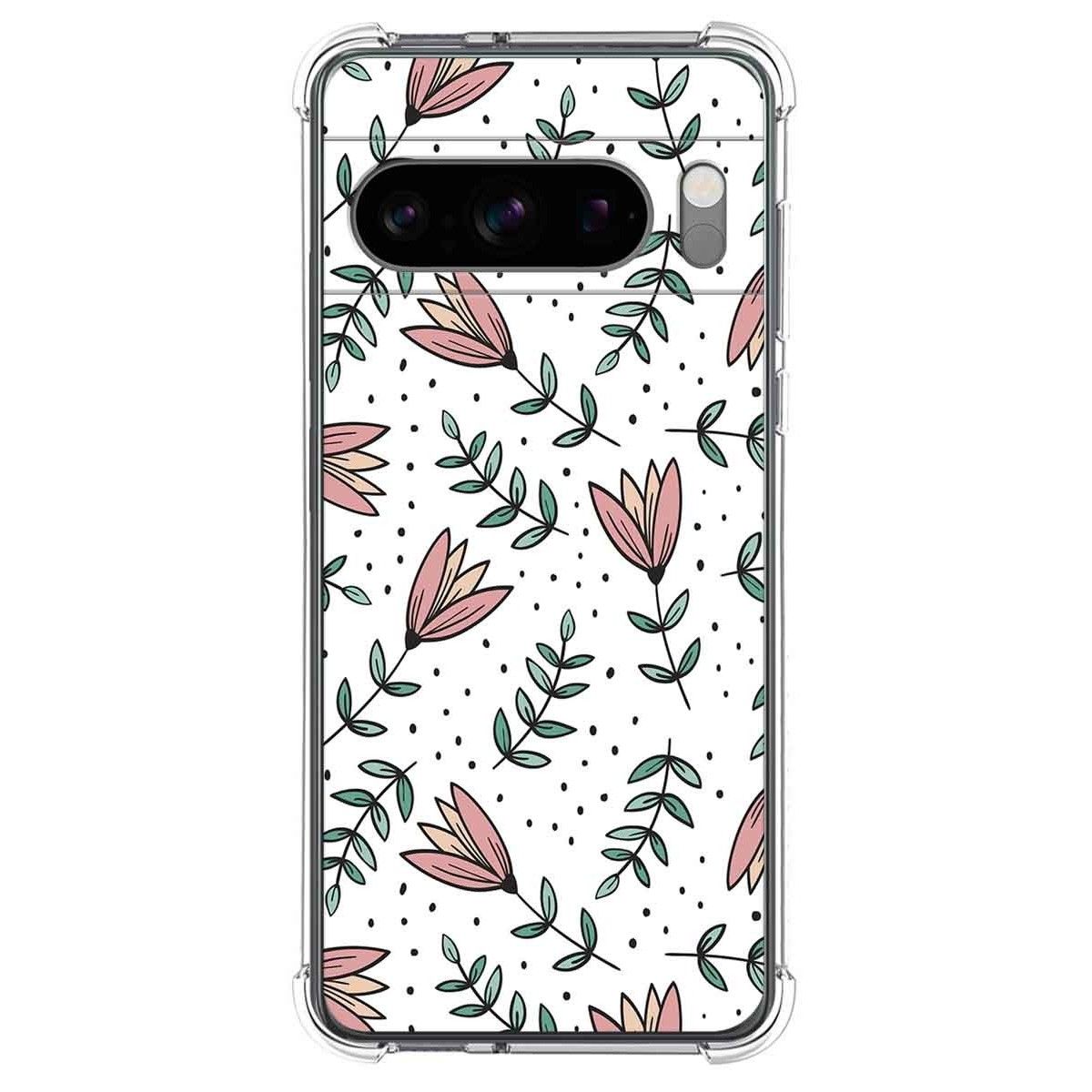 Funda Silicona Antigolpes para Google Pixel 8 Pro 5G diseño Flores 01 Dibujos