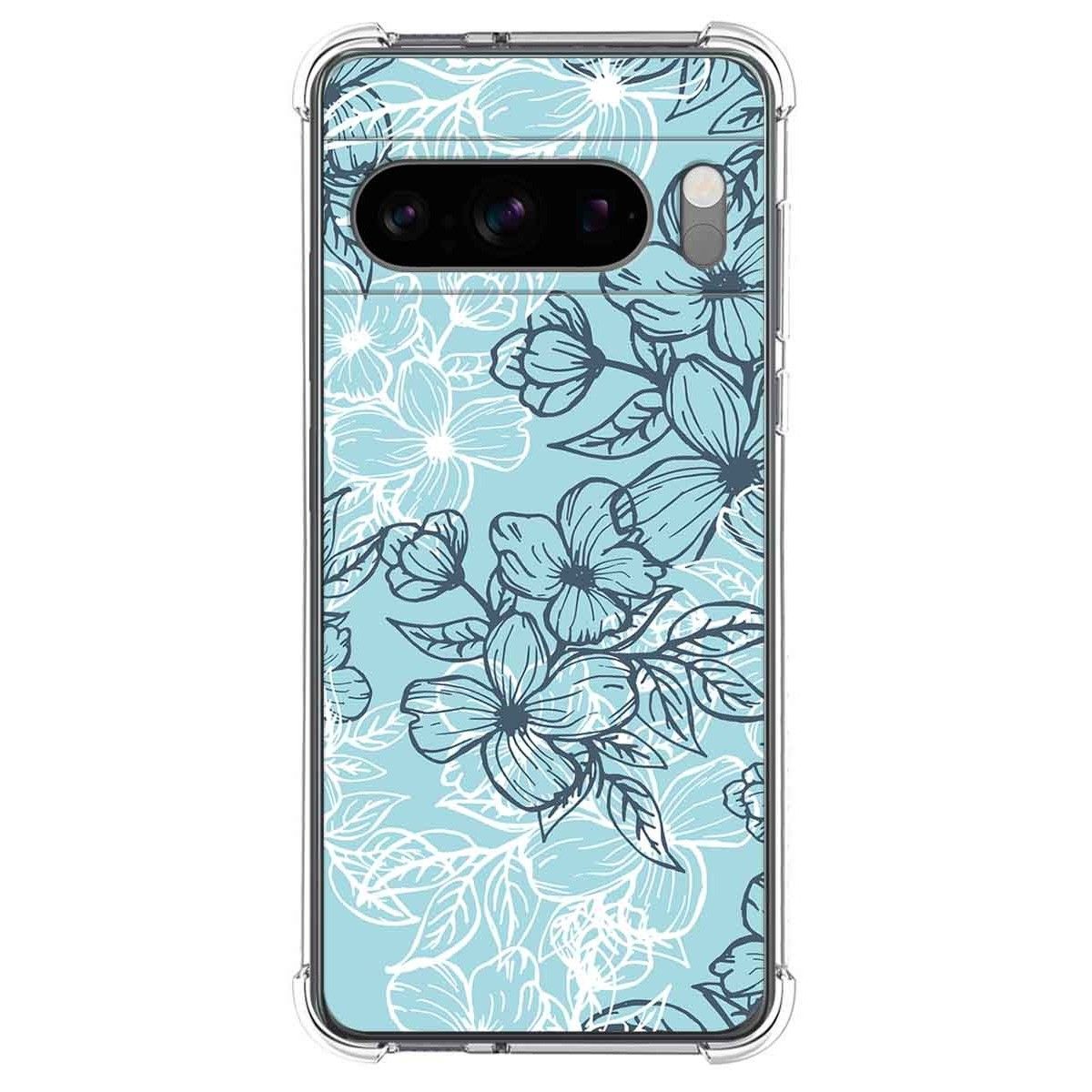 Funda Silicona Antigolpes para Google Pixel 8 Pro 5G diseño Flores 03 Dibujos
