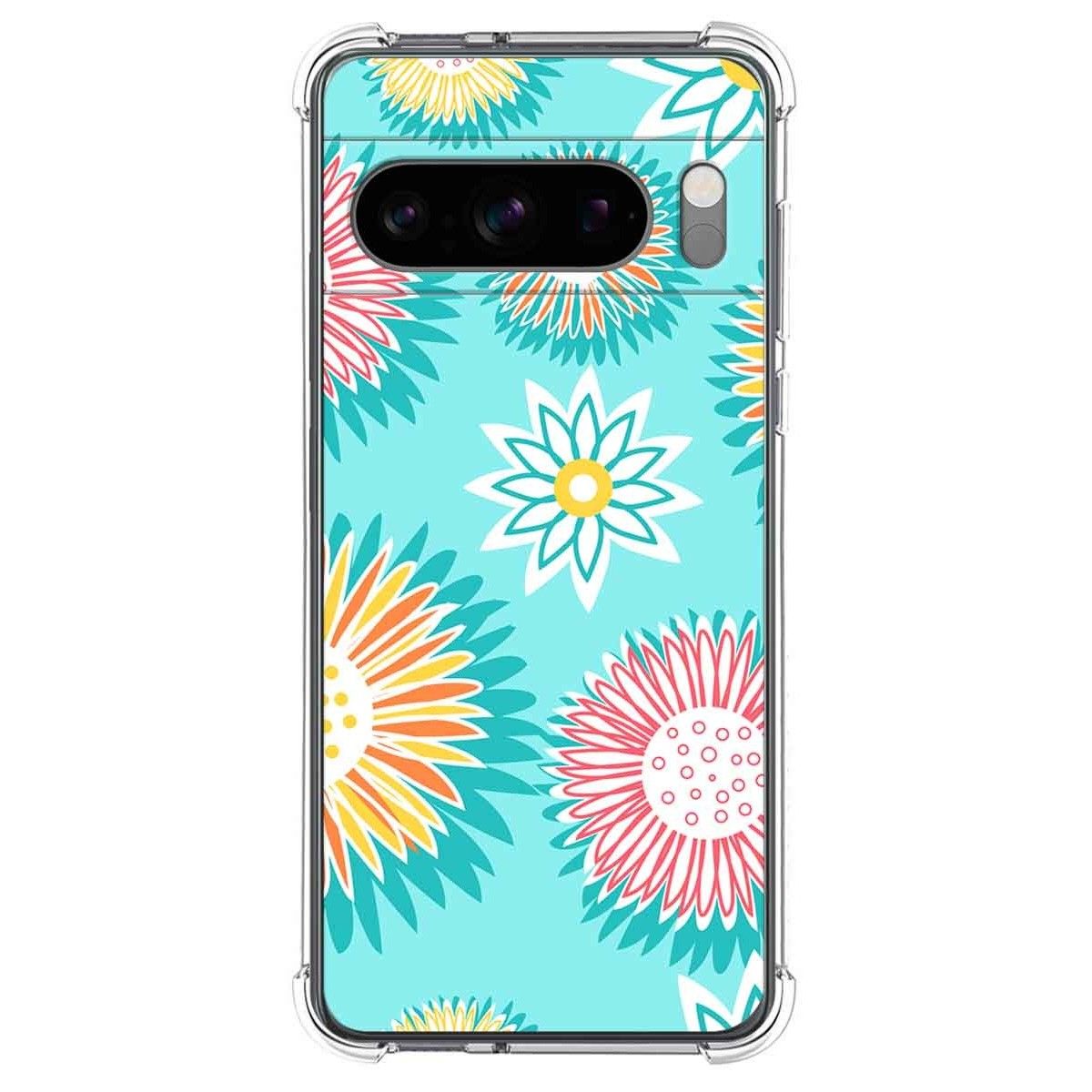 Funda Silicona Antigolpes para Google Pixel 8 Pro 5G diseño Flores 05 Dibujos