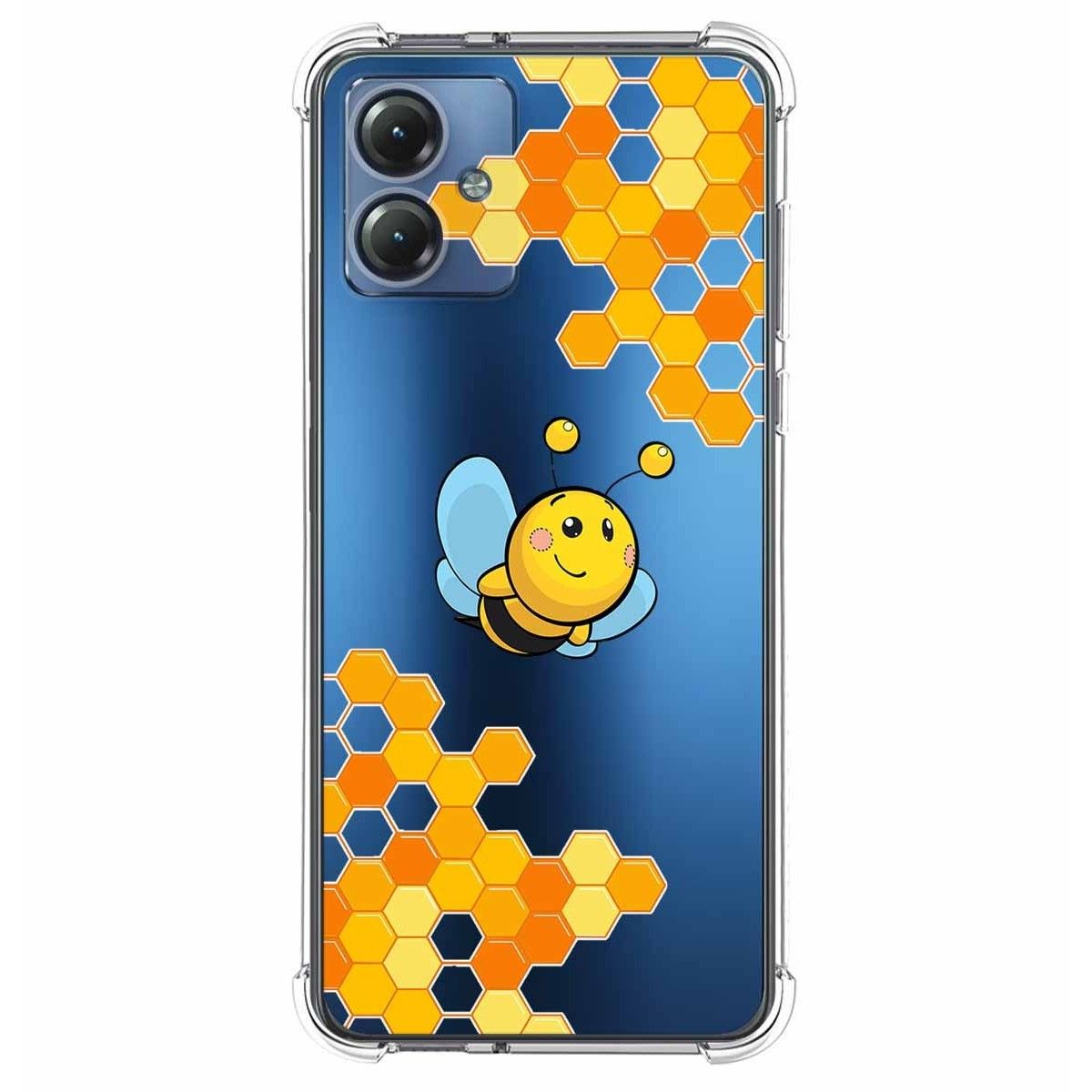 Funda Silicona Antigolpes para Motorola Moto G14 diseño Abeja Dibujos