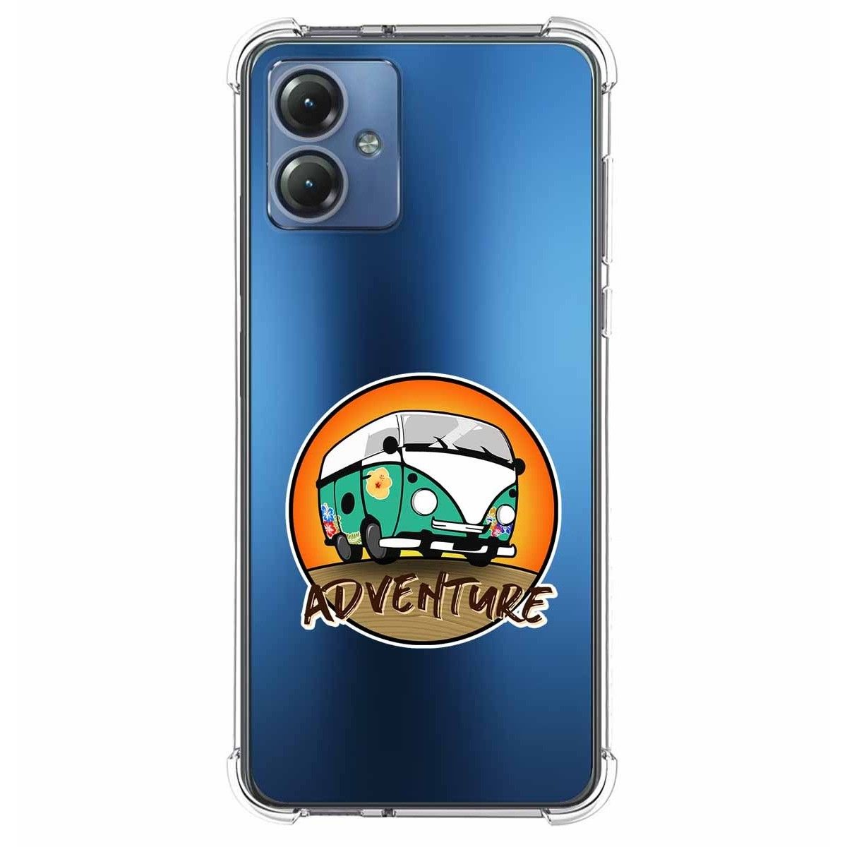 Funda Silicona Antigolpes para Motorola Moto G14 diseño Adventure Dibujos