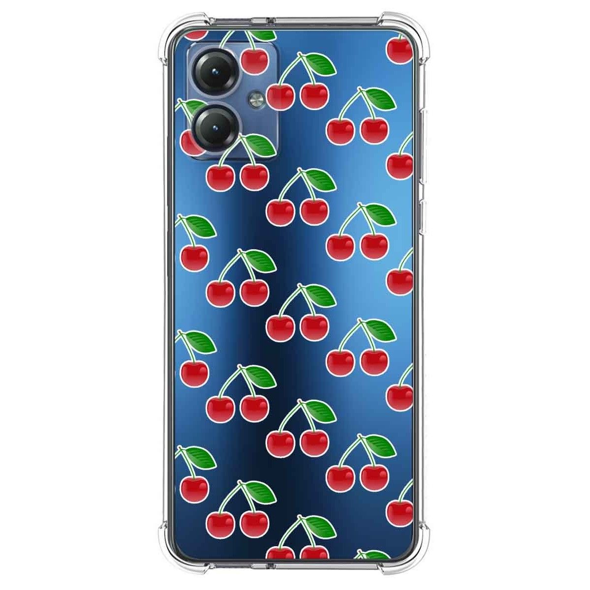 Funda Silicona Antigolpes para Motorola Moto G14 diseño Cerezas Dibujos