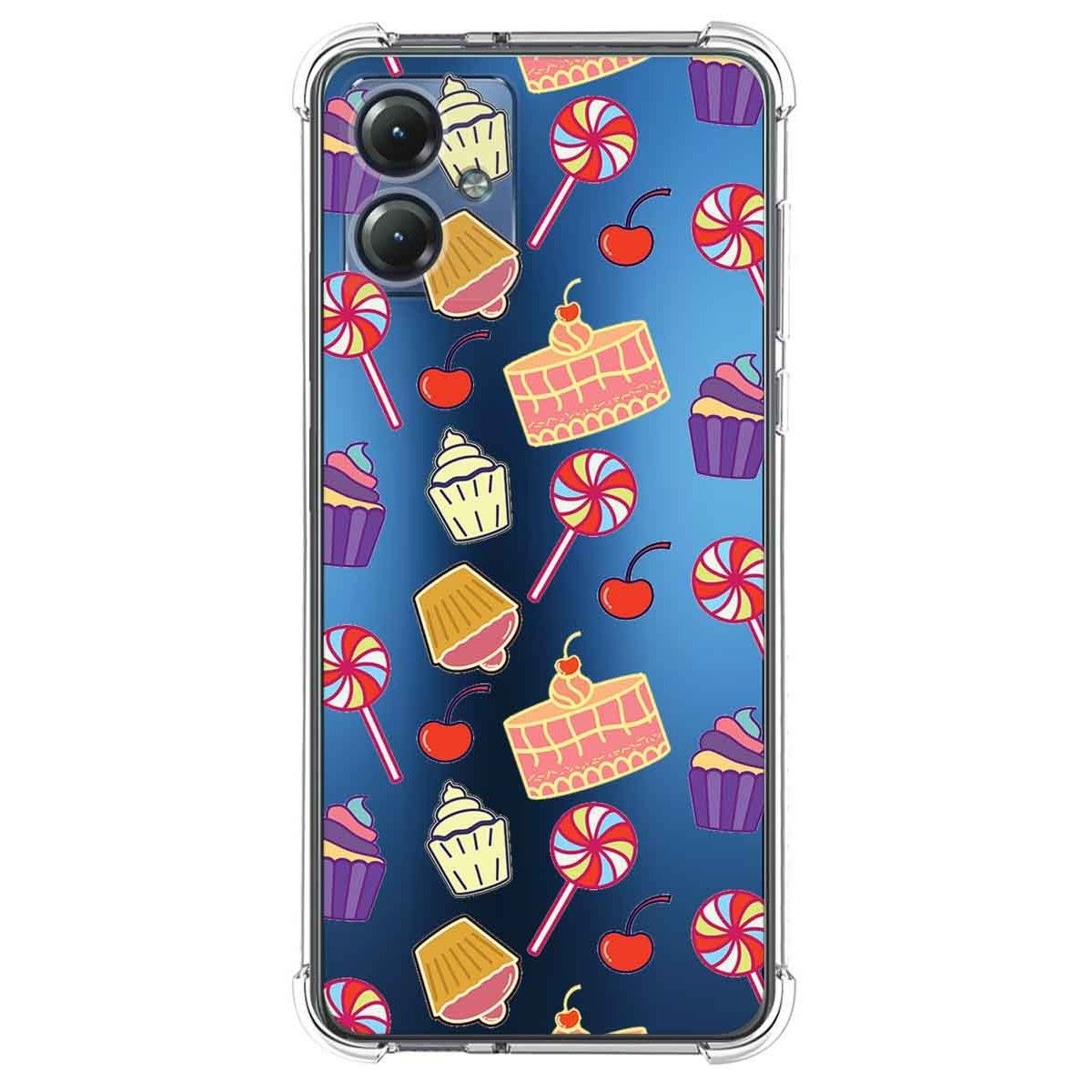 Funda Silicona Antigolpes para Motorola Moto G14 diseño Dulces 01 Dibujos