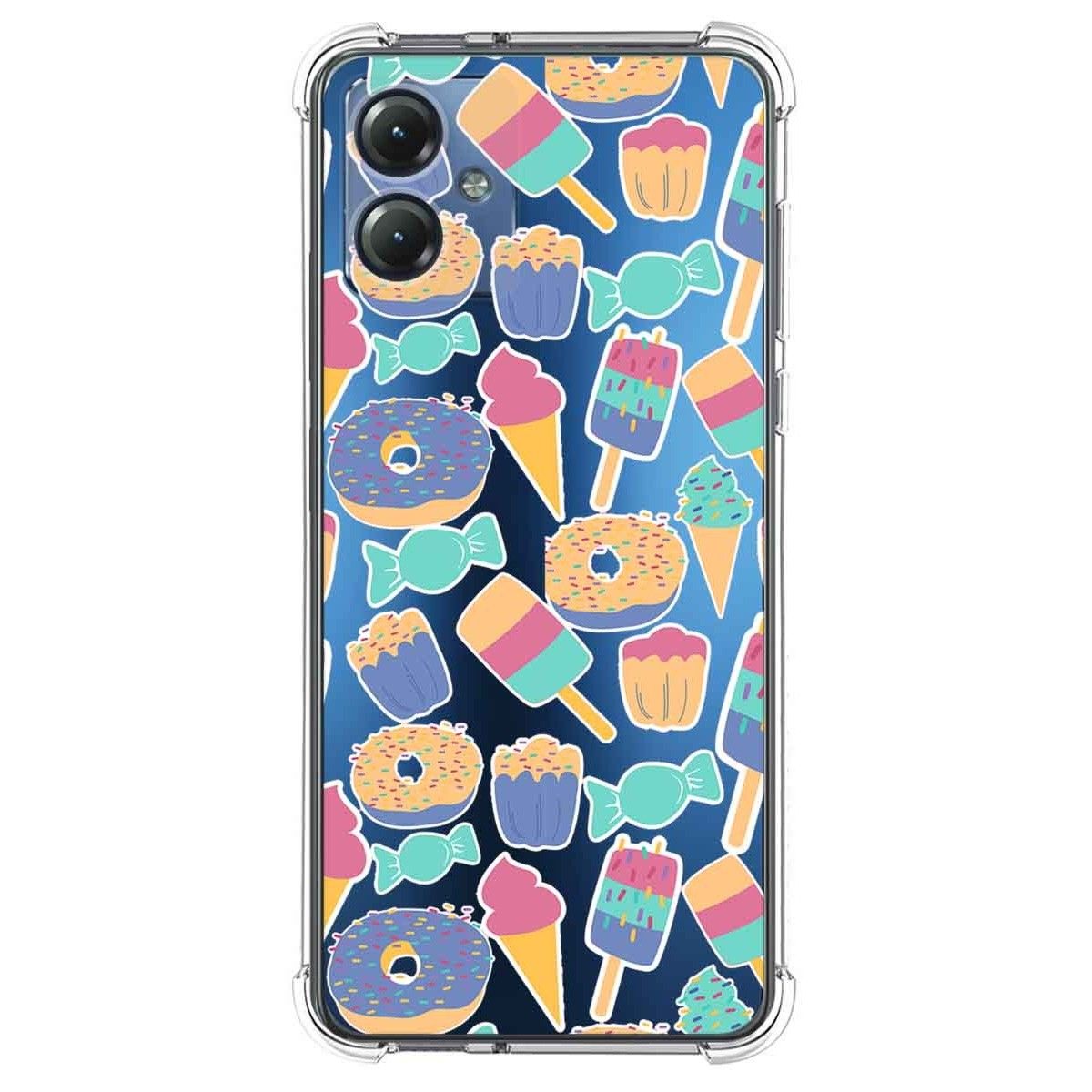 Funda Silicona Antigolpes para Motorola Moto G14 diseño Dulces 02 Dibujos