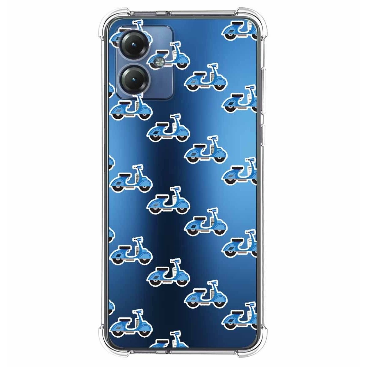 Funda Silicona Antigolpes para Motorola Moto G14 diseño Scooter Dibujos