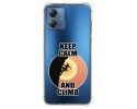 Funda Silicona Antigolpes para Motorola Moto G14 diseño Mujer Escalada Dibujos