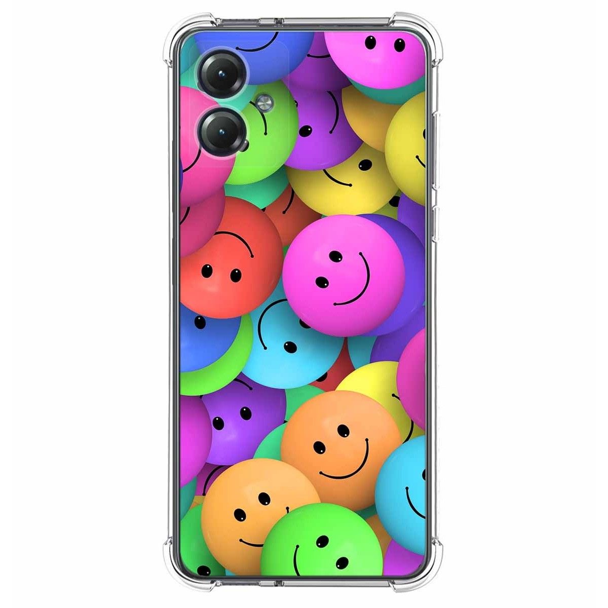 Funda Silicona Antigolpes para Motorola Moto G14 diseño Smile Dibujos