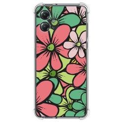 Funda Silicona Antigolpes para Motorola Moto G14 diseño Flores 02 Dibujos