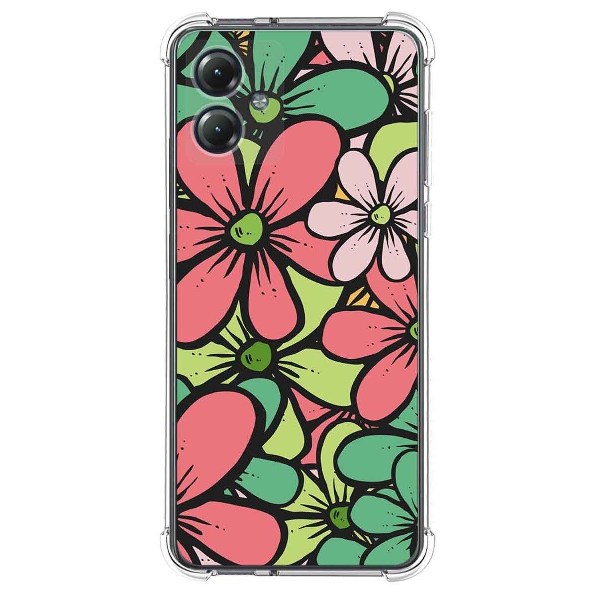 Funda Silicona Antigolpes para Motorola Moto G14 diseño Flores 02 Dibujos