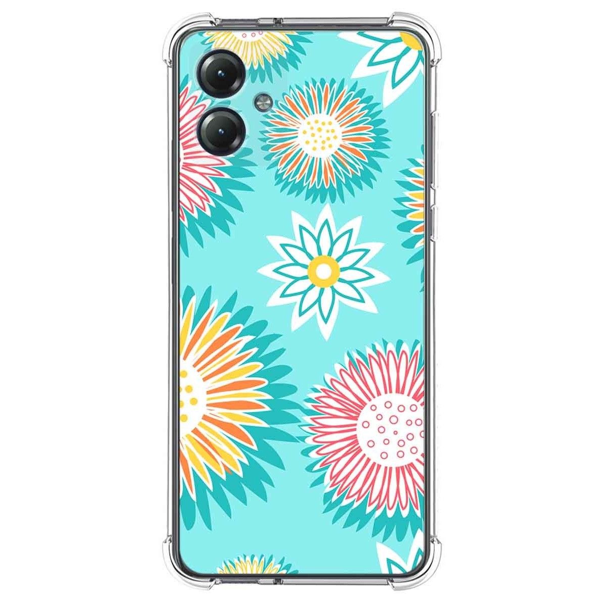 Funda Silicona Antigolpes para Motorola Moto G14 diseño Flores 05 Dibujos