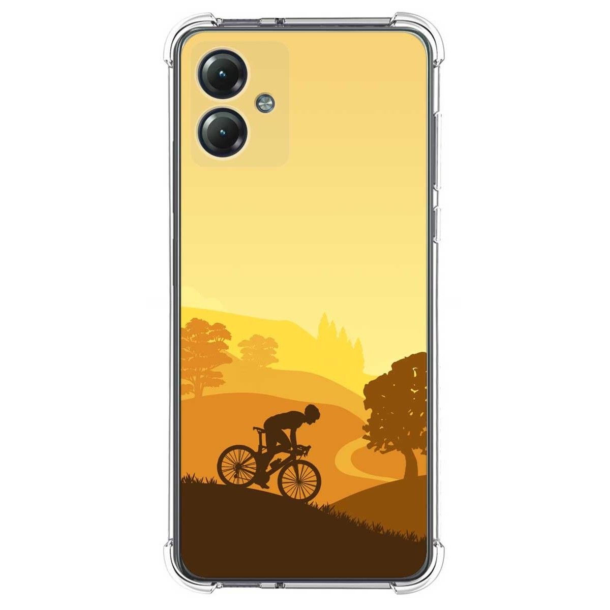 Funda Silicona Antigolpes para Motorola Moto G54 5G diseño Ciclista Dibujos