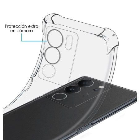Funda Silicona Antigolpes Transparente para Vivo V29 5G