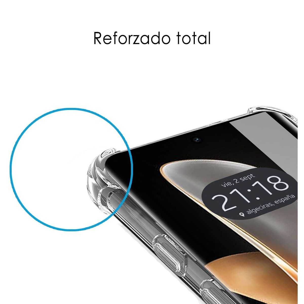 Funda Silicona Antigolpes Transparente para Vivo V29 5G