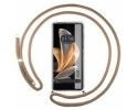 Funda Colgante Transparente para Vivo V29 5G con Cordon Camel