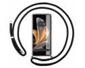 Funda Colgante Transparente para Vivo V29 5G con Cordon Negro