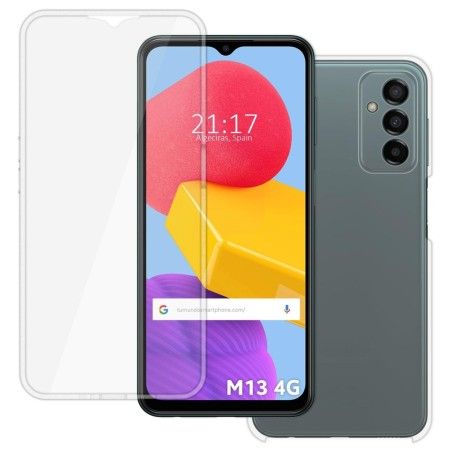 Funda Doble Transparente Pc + Tpu Full Body 360 para Samsung Galaxy M13 4G