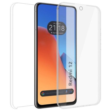 Funda Doble Transparente Pc + Tpu Full Body 360 para Xiaomi Redmi 12