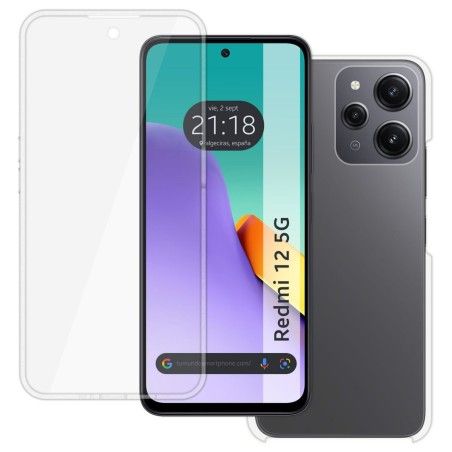 Funda Doble Transparente Pc + Tpu Full Body 360 para Xiaomi Redmi 12 5G