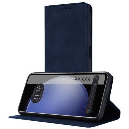 Funda Polipiel con tarjetero para Samsung Galaxy S23 FE 5G color Azul