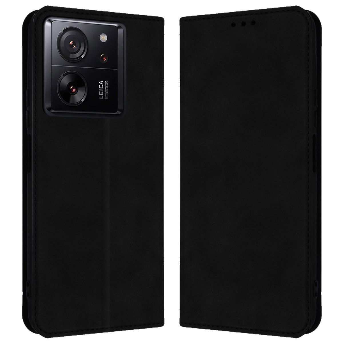 Funda Polipiel con tarjetero para Xiaomi 13T / 13T Pro 5G color Negra