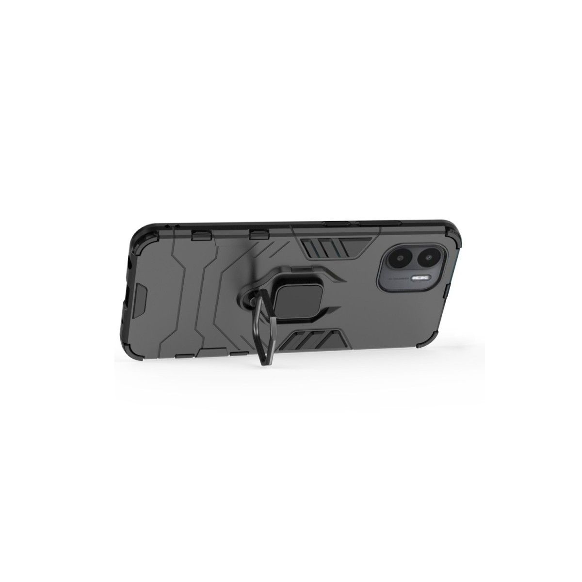 Funda Tough Armor con Anillo Giratorio Negra para Xiaomi Redmi A1 / A2
