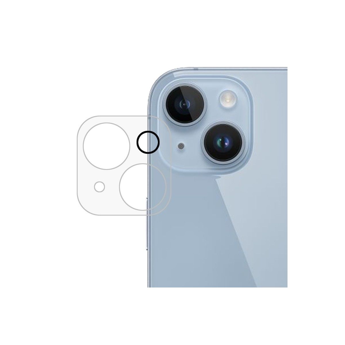 Protector Cristal Templado Cámara Trasera para Iphone 15 Plus (6.7) Vidrio
