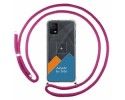 Personaliza tu Funda Colgante Transparente para TCL 406 con Cordon Rosa Fucsia Dibujo Personalizada