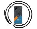 Personaliza tu Funda Colgante Transparente para TCL 406 con Cordon Negro Dibujo Personalizada