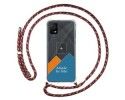 Personaliza tu Funda Colgante Transparente para TCL 406 con Cordon Rosa / Dorado Dibujo Personalizada