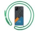 Personaliza tu Funda Colgante Transparente para TCL 406 con Cordon Verde Agua Dibujo Personalizada
