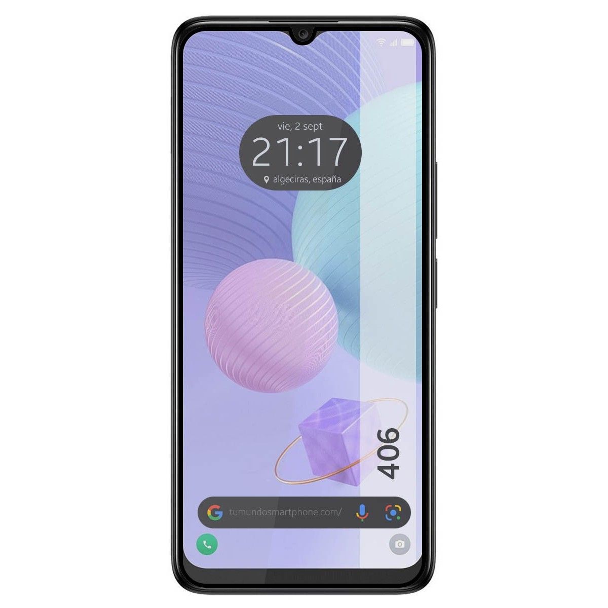 Protector Cristal Templado Completo 5D Full Glue Negro para TCL 406 Vidrio