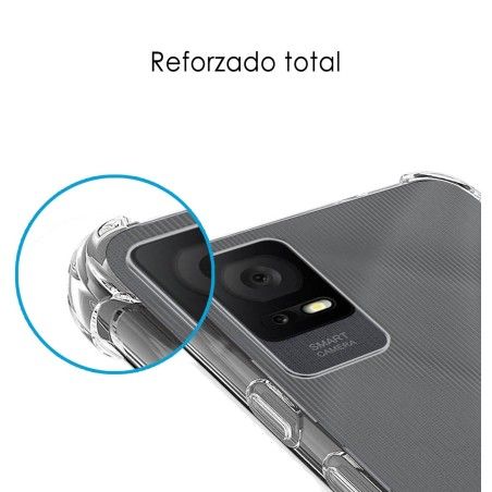 Funda Silicona Antigolpes Transparente para TCL 406