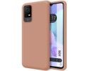 Funda Silicona Líquida Ultra Suave para TCL 406 Color Rosa