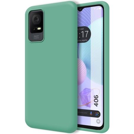 Funda Silicona Líquida Ultra Suave para TCL 406 Color Verde