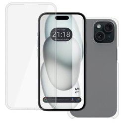 Funda Doble Transparente Pc + Tpu Full Body 360 para Iphone 15 (6.1)