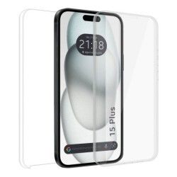 Funda Doble Transparente Pc + Tpu Full Body 360 para Iphone 15 Plus (6.7)