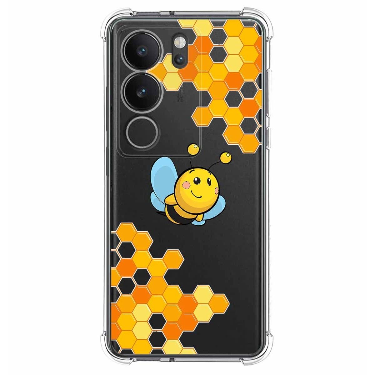 Funda Silicona Antigolpes para Vivo V29 5G diseño Abeja Dibujos
