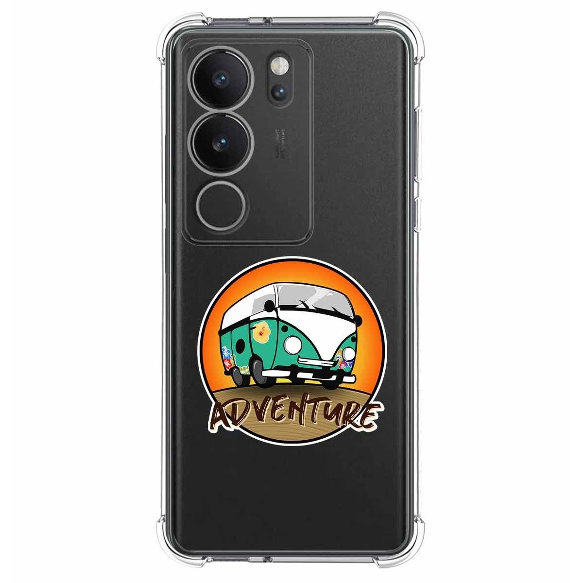 Funda Silicona Antigolpes para Vivo V29 5G diseño Adventure Dibujos