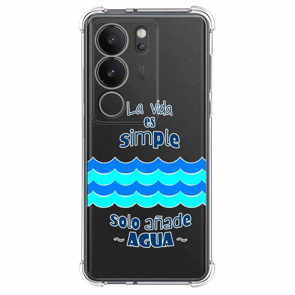 Funda Silicona Antigolpes para Vivo V29 5G diseño Agua Dibujos