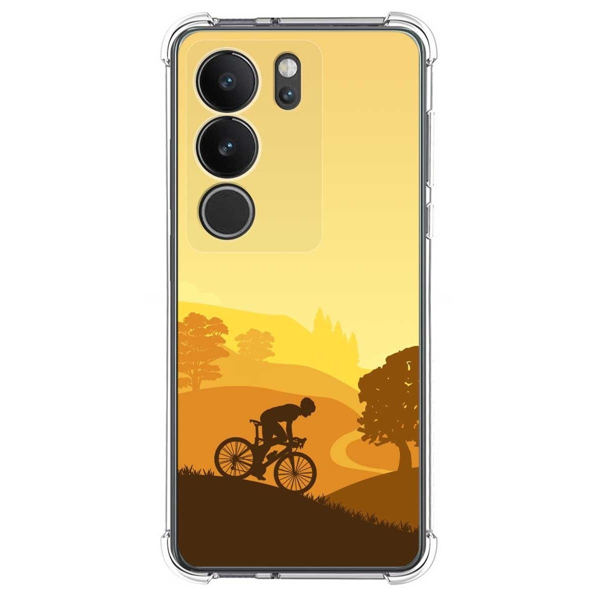 Funda Silicona Antigolpes para Vivo V29 5G diseño Ciclista Dibujos