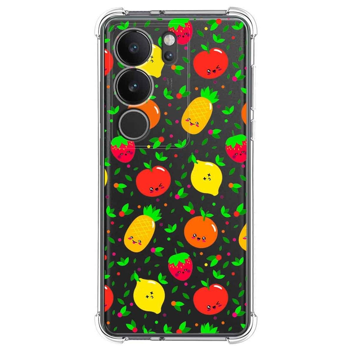 Funda Silicona Antigolpes para Vivo V29 5G diseño Frutas 01 Dibujos