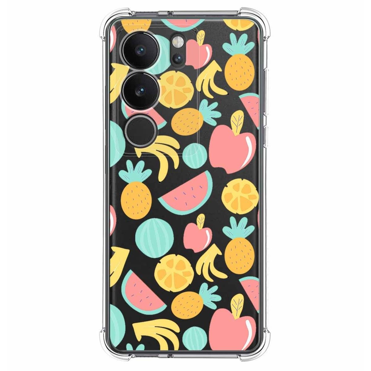 Funda Silicona Antigolpes para Vivo V29 5G diseño Frutas 02 Dibujos