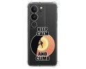 Funda Silicona Antigolpes para Vivo V29 5G diseño Hombre Escalada Dibujos