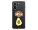 Funda Silicona Antigolpes para Vivo V29 5G diseño Vegan Life Dibujos