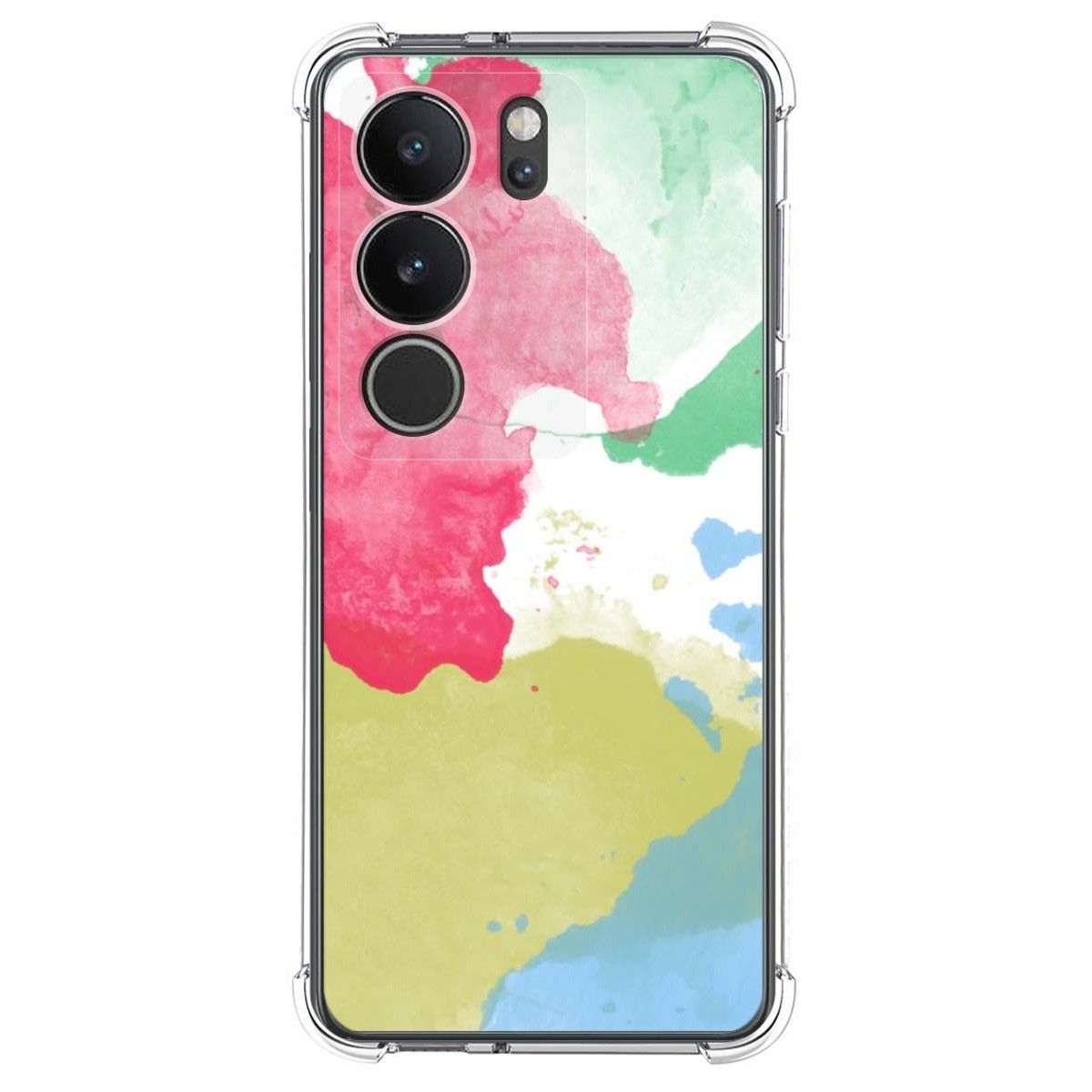 Funda Silicona Antigolpes para Vivo V29 5G diseño Acuarela 02 Dibujos