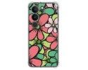 Funda Silicona Antigolpes para Vivo V29 5G diseño Flores 02 Dibujos