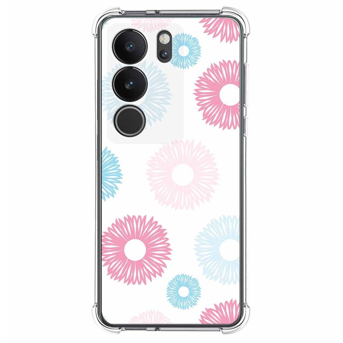 Funda Silicona Antigolpes para Vivo V29 5G diseño Flores 06 Dibujos